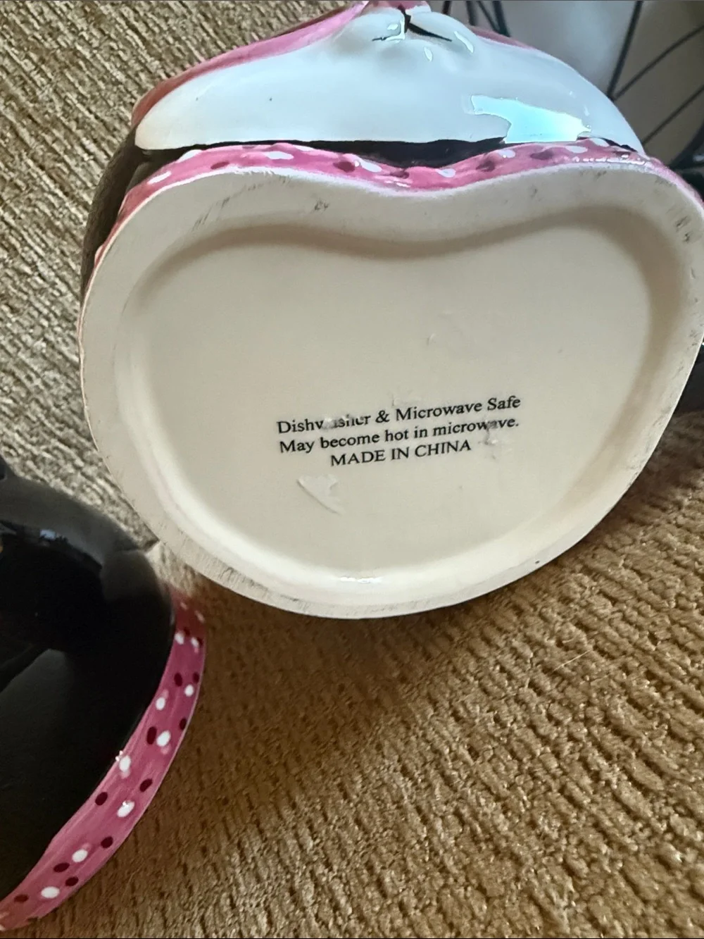 Cute Cat Face Mug with Pink Glasses (Set of 2)